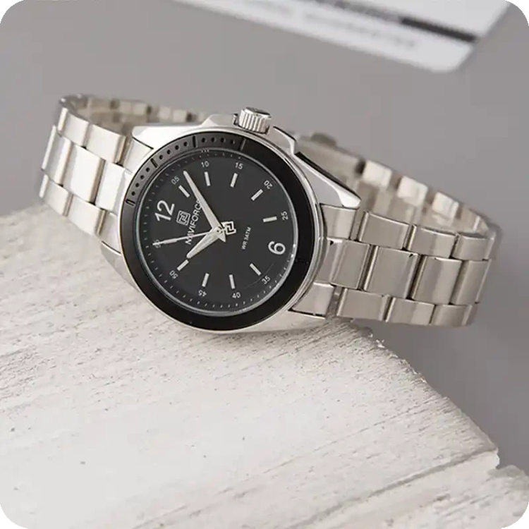 ساعت مچی زنانه اورجینال برند نیویفورس naviforce nf5062 sb