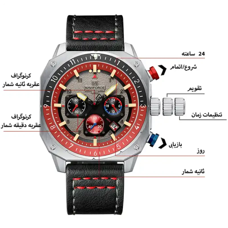 ساعت مچی مردانه نیوی فورس مدل Naviforce NF8057