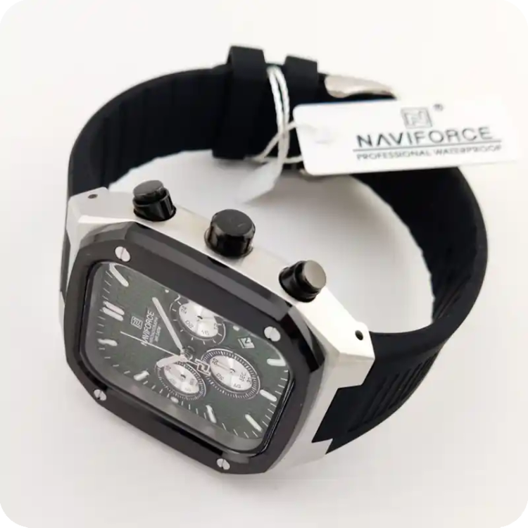 ساعت مردانه نیوی فورس مدل Naviforce NF8037 مشکی - یشمی