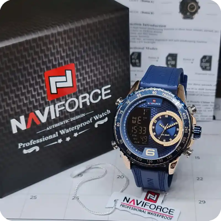 ساعت مچی عقربهای مردانه نیوی فورس مدل Naviforce NF9199RGBU