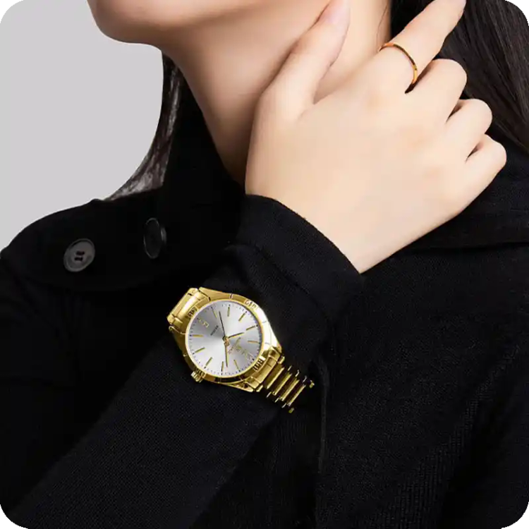 ساعت مچی عقربه ای زنانه نیوی فورس مدل NF5029GW