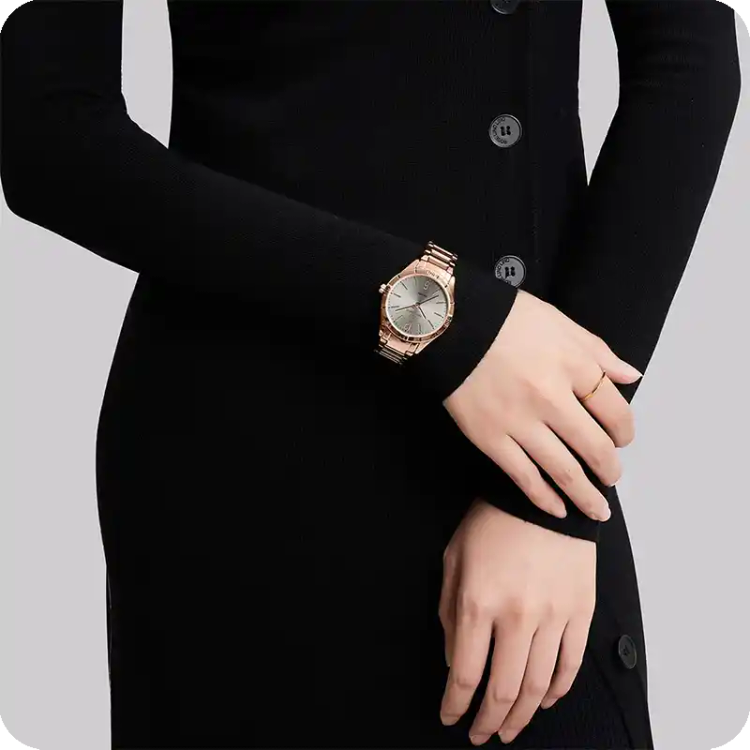ساعت مچی عقربه ای زنانه نیوی فورس مدل NF5029RGGY