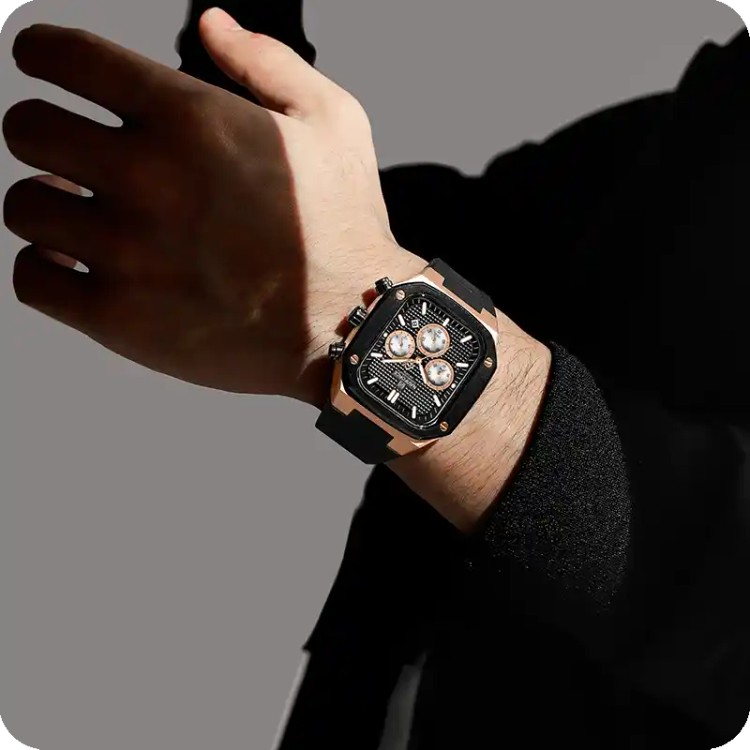 ساعت مردانه نیوی فورس Naviforce NF8037 مشکی - رزگلد