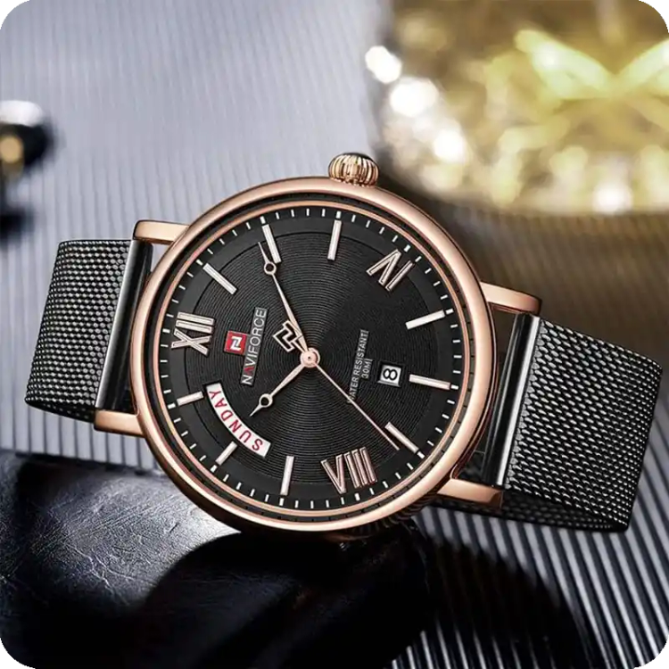 ساعت مردانه نیوی فورس Naviforce NF3006 مشکی