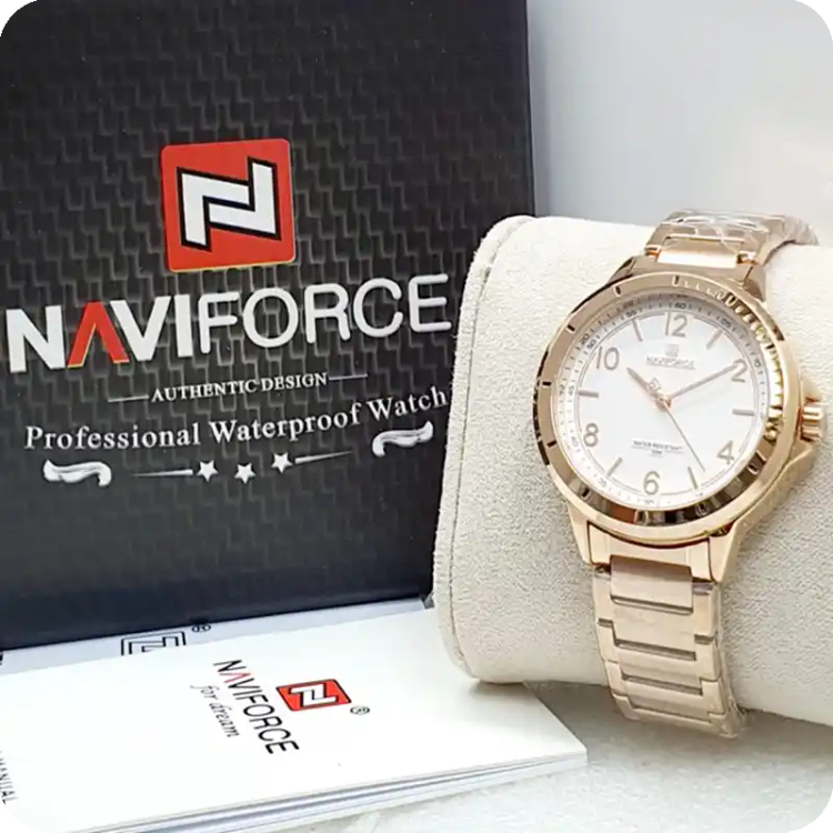ساعت زنانه نیوی فورس Naviforce NF5021 طلایی