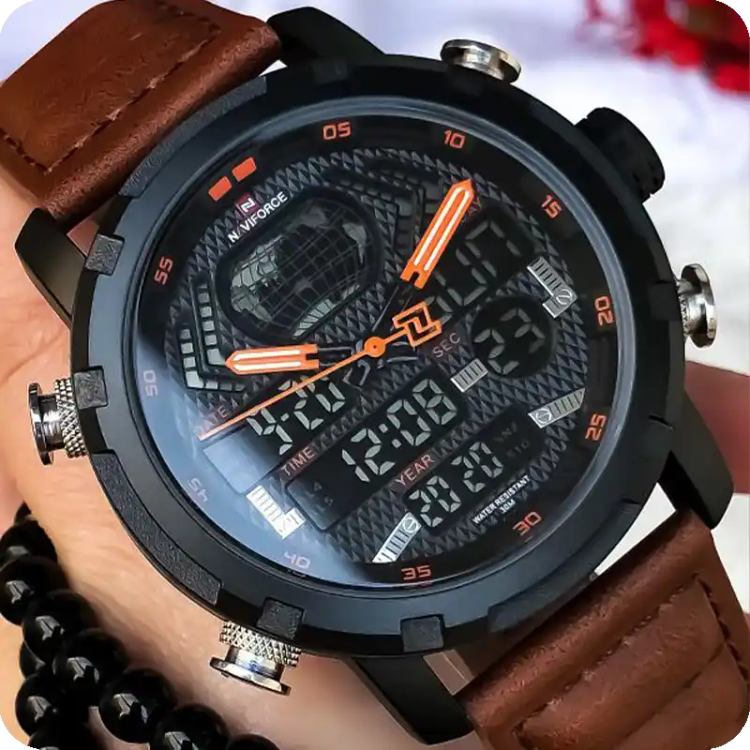 ساعت مردانه نیوی فورس Naviforce NF9160 شتری