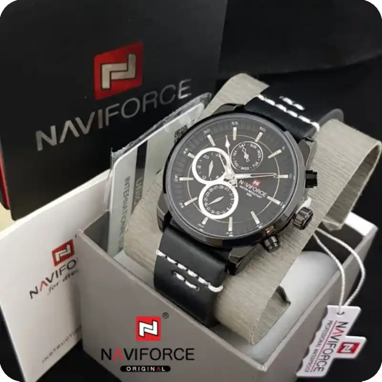 ساعت مردانه نیوی فورس مدل Naviforce NF9148 مشکی