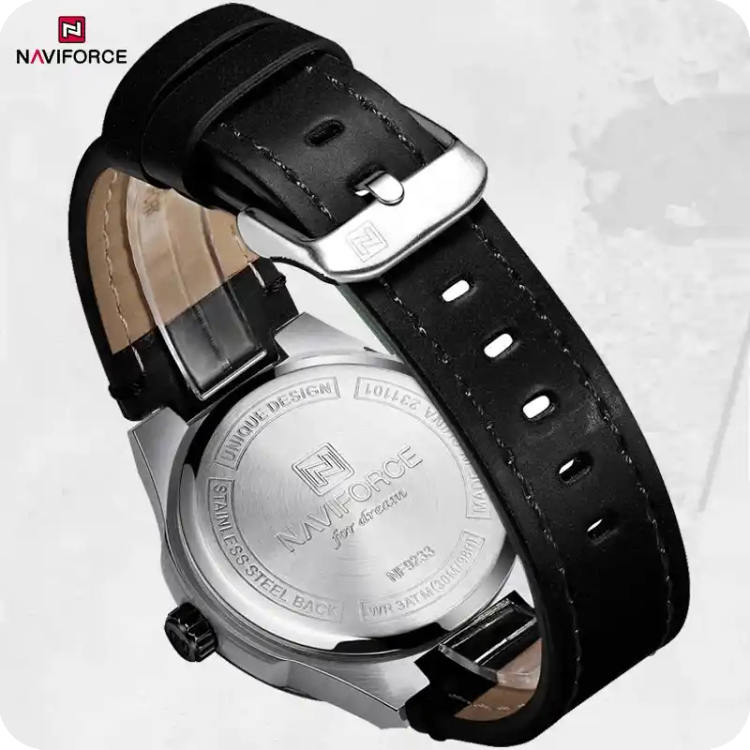 ساعت مردانه نیوی فورس مدل Naviforce NF9233 مشکی - نقره ای