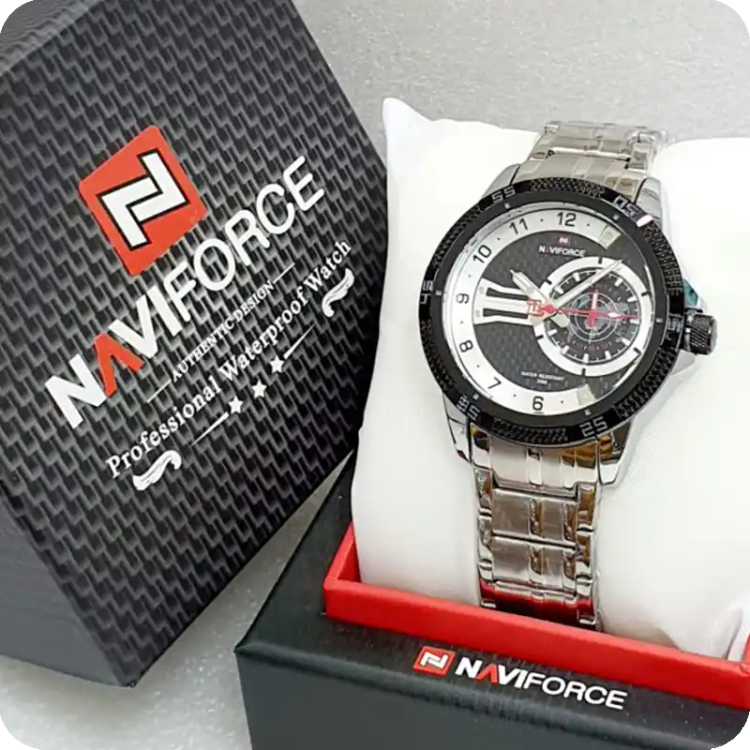 ساعت مچی نیوی فورس مدل Naviforce NF9206 مشکی - نقره ای