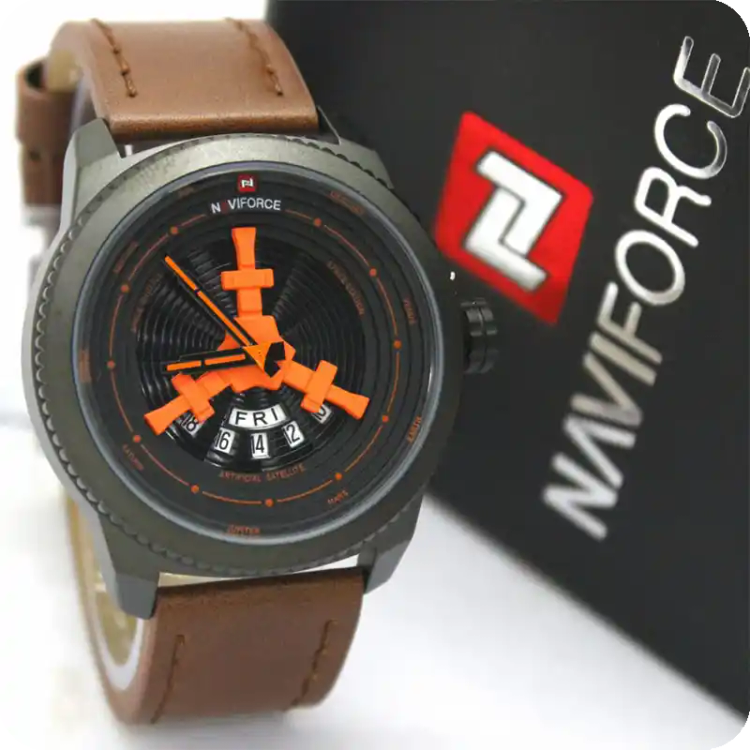 ساعت مچی نیوی فورس مدل Naviforce NF9156 قهوه ای