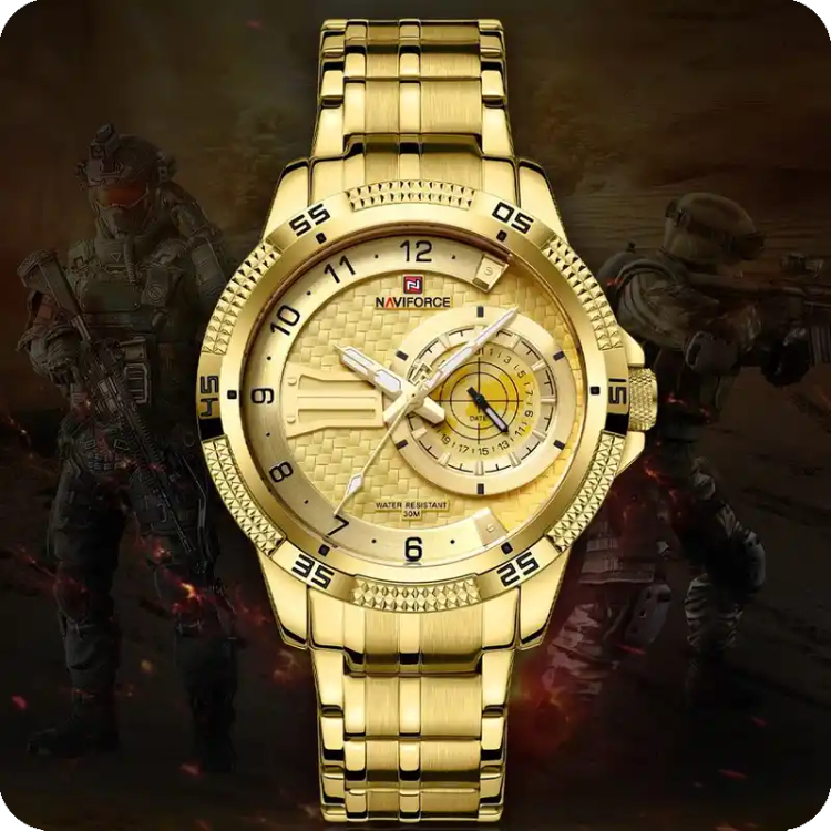 ساعت مچی نیوی فورس مدل Naviforce NF9206 گلد