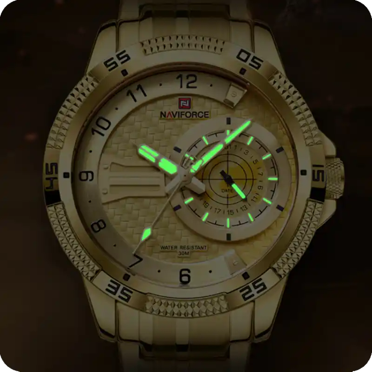 ساعت مچی نیوی فورس مدل Naviforce NF9206 گلد