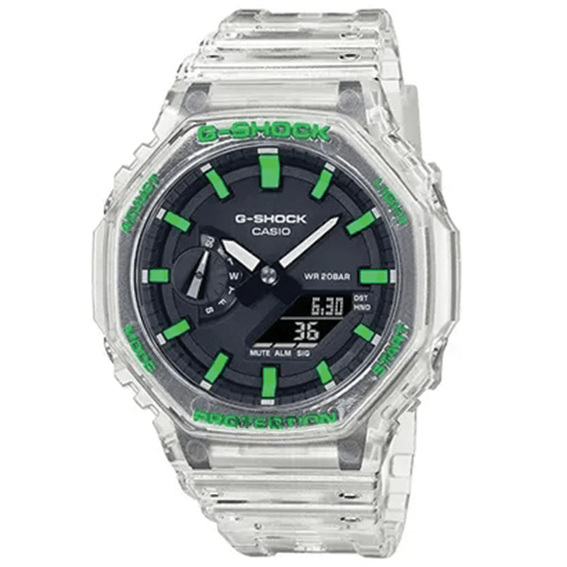 ساعت  جی شاک مدل GA-2100 Jelly Green