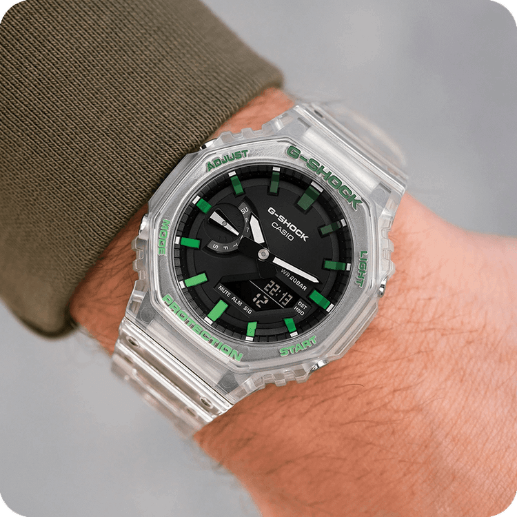 ساعت جی شاک مدل GA-2100 Jelly Green