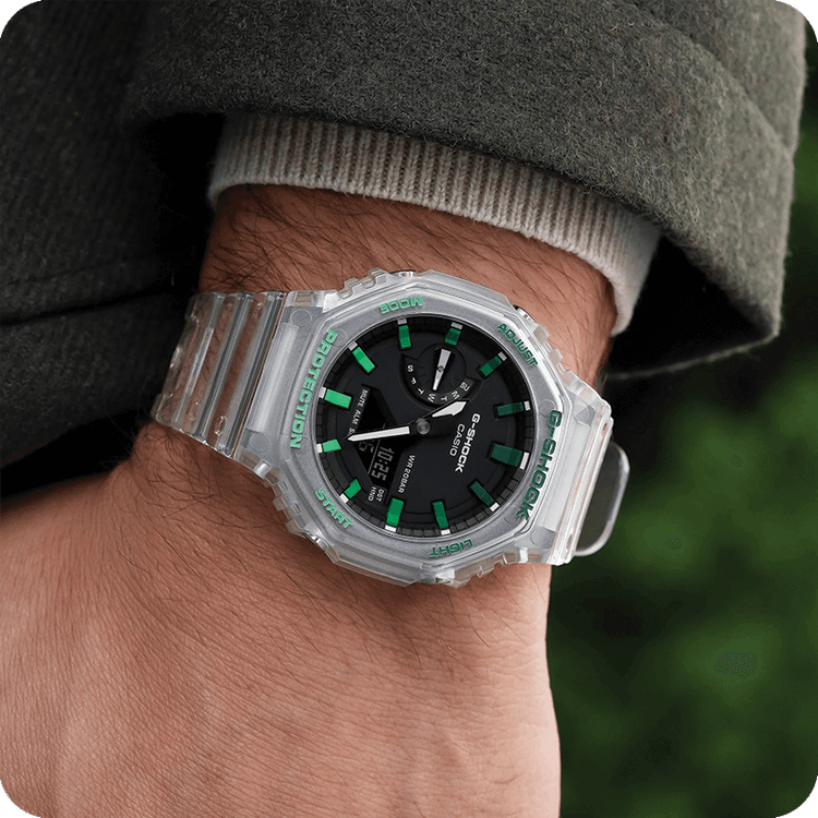 ساعت جی شاک مدل GA-2100 Jelly Green
