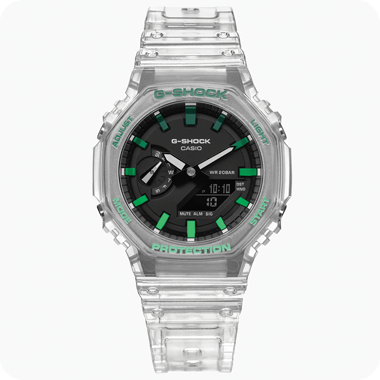 ساعت جی شاک مدل GA-2100 Jelly Green