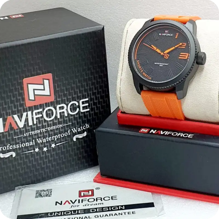 ساعت نیوی فورس مدل Naviforce NF9202 نارنجی