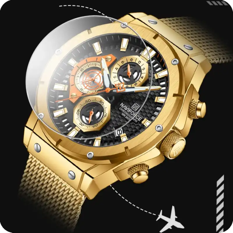ساعت مچی نیوی فورس مدل 8027 GOLD