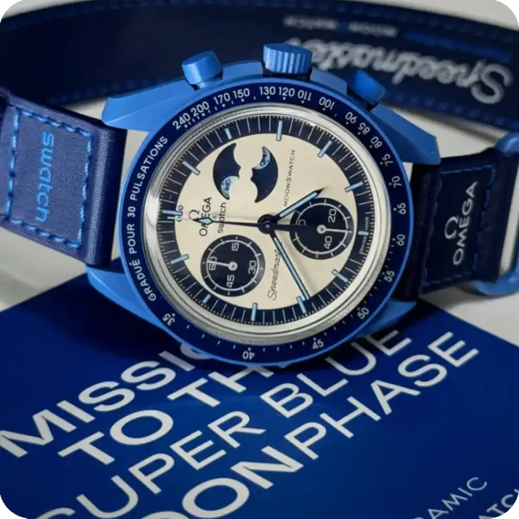 ساعت امگا سواچ مدل OMEGA Swatch BLUE MOON