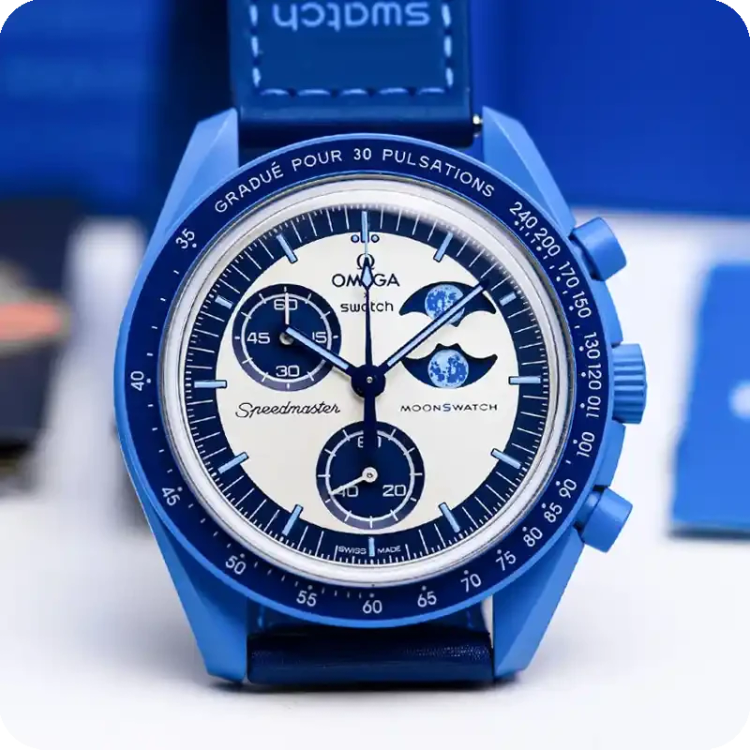 ساعت امگا سواچ مدل OMEGA Swatch BLUE MOON