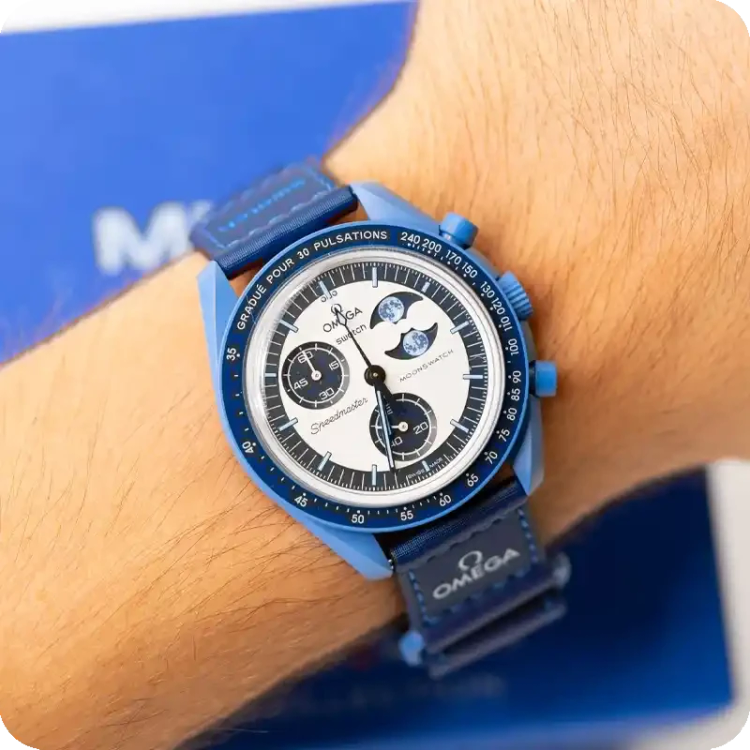ساعت امگا سواچ مدل OMEGA Swatch BLUE MOON
