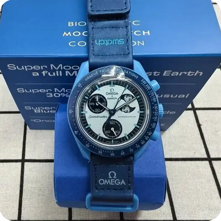 ساعت امگا سواچ مدل OMEGA Swatch BLUE MOON