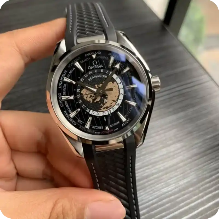 ساعت مچی امگا مدل OMEGA Seamaster Worldtimer
