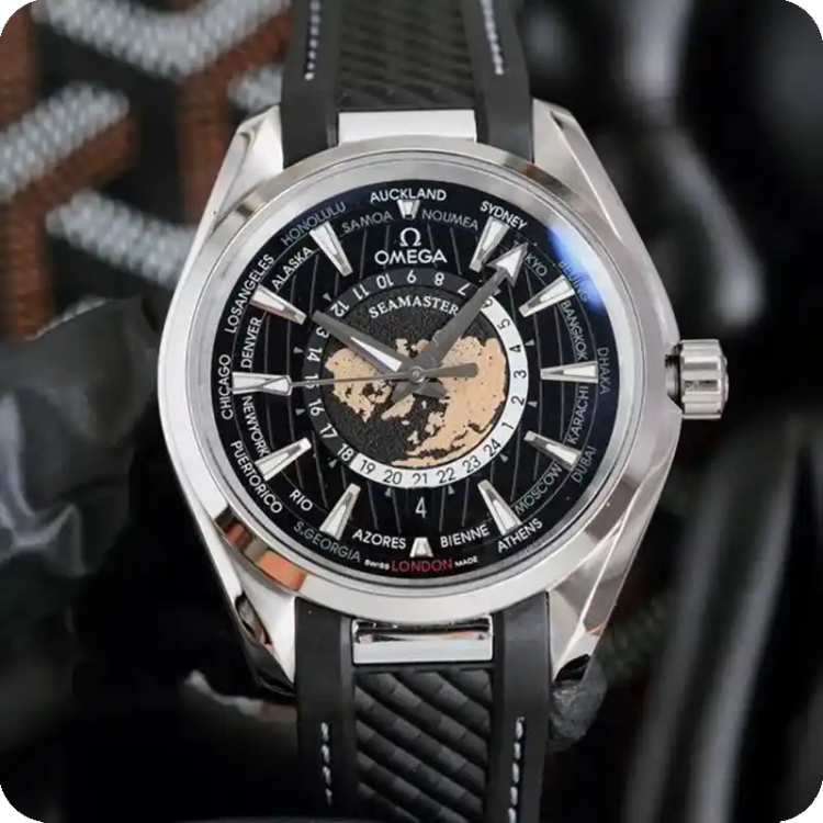 ساعت مچی امگا مدل OMEGA Seamaster Worldtimer