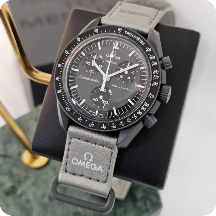 ساعت مچی امگا سواچ ماه OMEGA SWATCH Gray