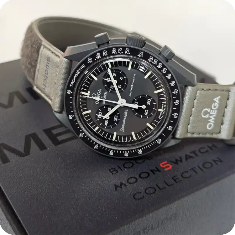 ساعت مچی امگا سواچ ماه OMEGA SWATCH Gray