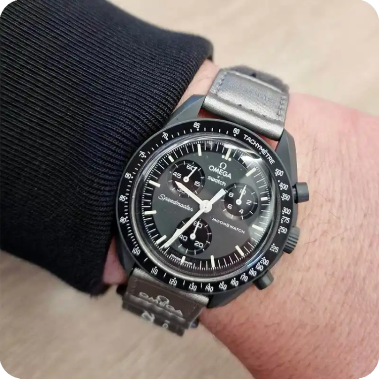 ساعت مچی امگا سواچ ماه OMEGA SWATCH Gray