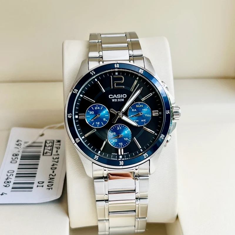 ساعت مچی عقربه ای کوارتز مردانه کاسیو مدل Casio MTP 1374D 2AVDF