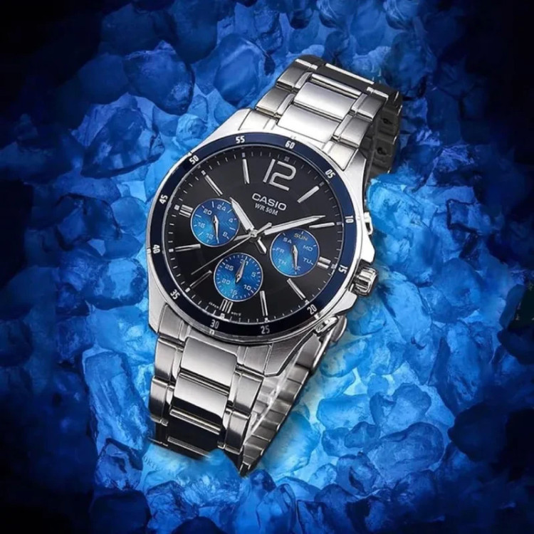 ساعت مچی عقربه ای کوارتز مردانه کاسیو مدل Casio MTP 1374D 2AVDF