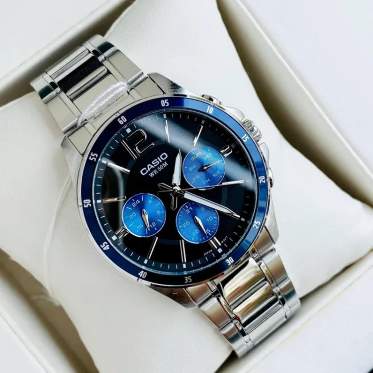 ساعت مچی عقربه ای کوارتز مردانه کاسیو مدل Casio MTP 1374D 2AVDF