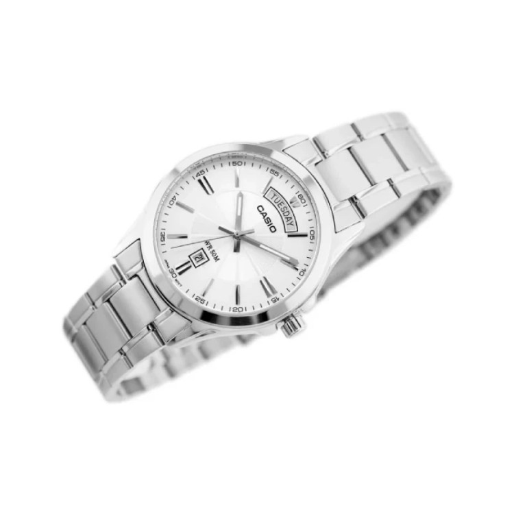 ساعت مچی مردانه کاسیو CASIO MTP-1381D-7AV اصل | بند استیل نقرهای