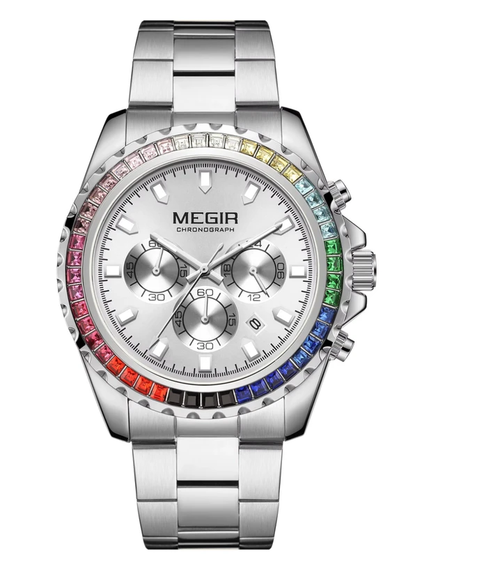 ساعت مچی اصل MEGIR سری 2227 با ۴ رنگ مختلف