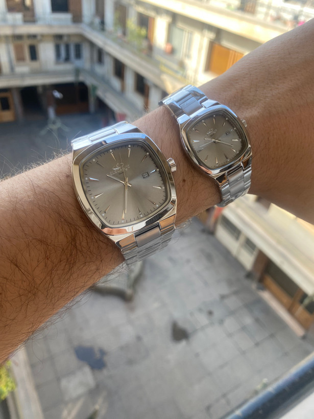 ساعت ست مربعی زنانه و مردانه طلایی اسپیشیال ES8138