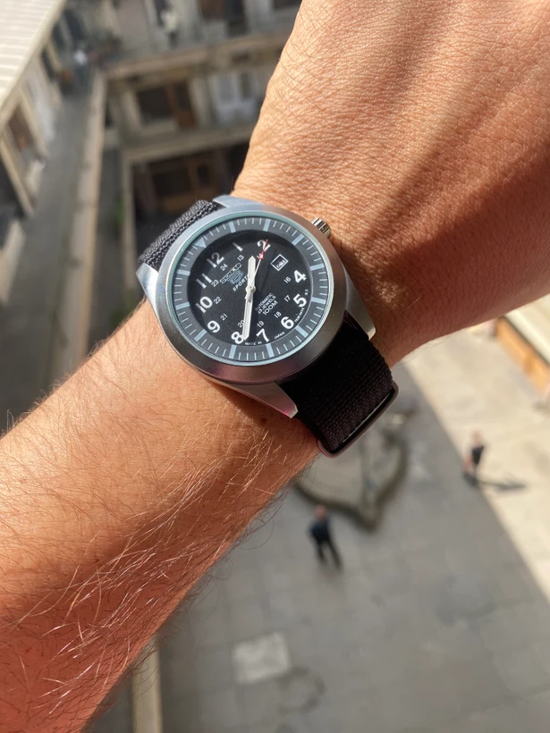 ساعت مچی سیکو ۵ خلبانی مشکی قاب مات Seiko 5 s2145