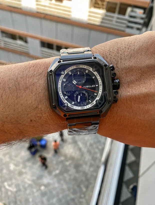 ساعت مچی اصل TUBULAR Industrial Chronograph با 2 رنگبندی