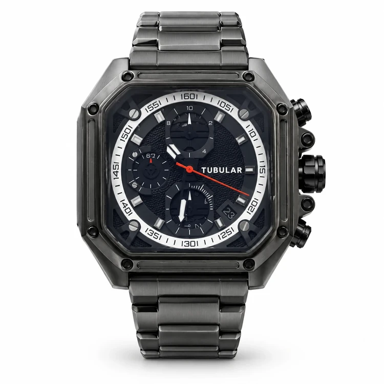 ساعت مچی اصل TUBULAR Industrial Chronograph با 2 رنگبندی